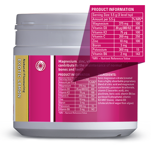 MAG365 Bone Formula Magnesium Exotic Lemon 180g – MicroBio Health™