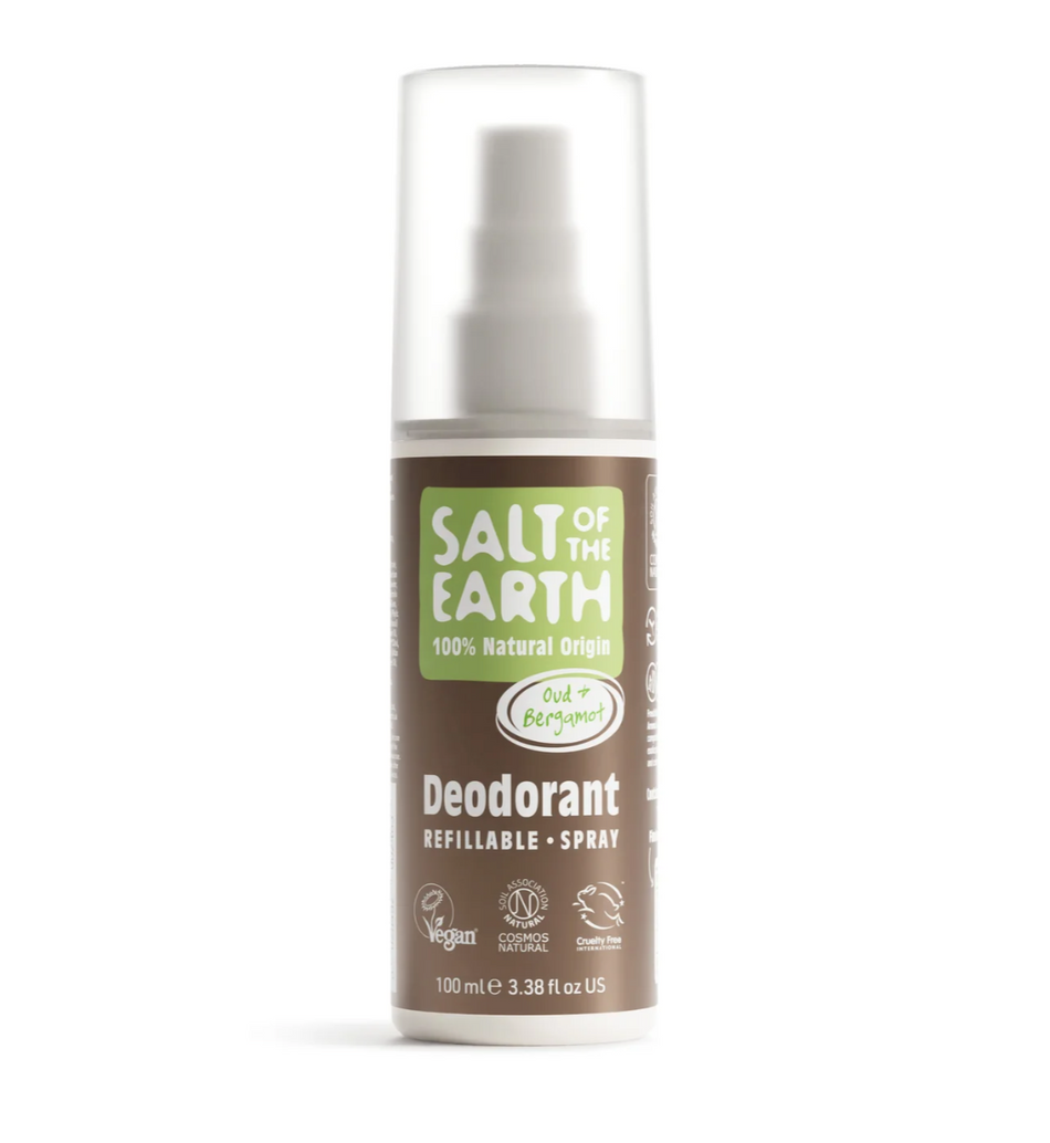 Salt of the Earth - Oud & Bergamot Natural Deodorant Spray 100ml