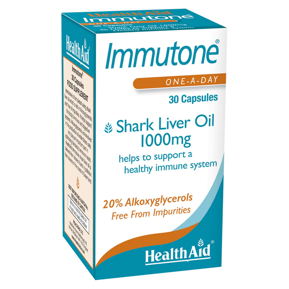 HealthAid Immutone Shark Liver Oil 1000mg 30 Capsules