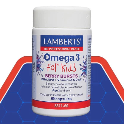 Lamberts Omega 3 for Kids Berry Burst 60 Capsules