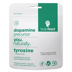 Brain Feed Dopamine Precursor Tyrosine 60 Capsules