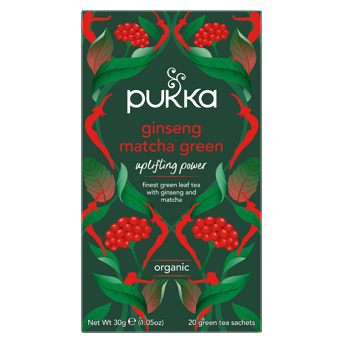Pukka Ginseng Matcha Green Tea 20 Bags - MicroBio Health™