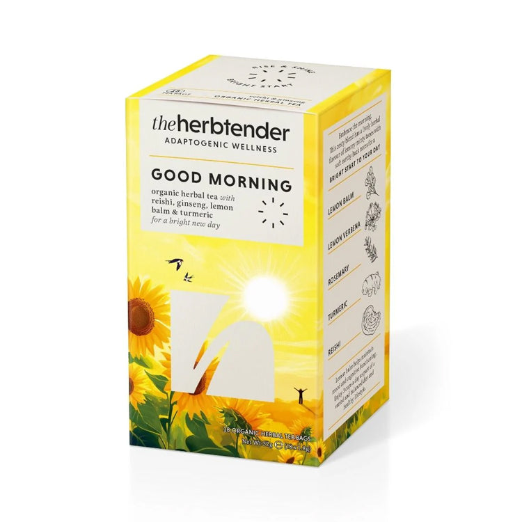 The Herbtender Good Morning Organic Herbal Tea 18 Tea Bags