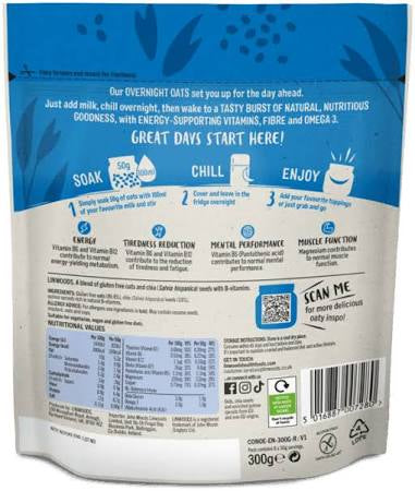 Linwood's Energy Overnight Oats - Original 300g
