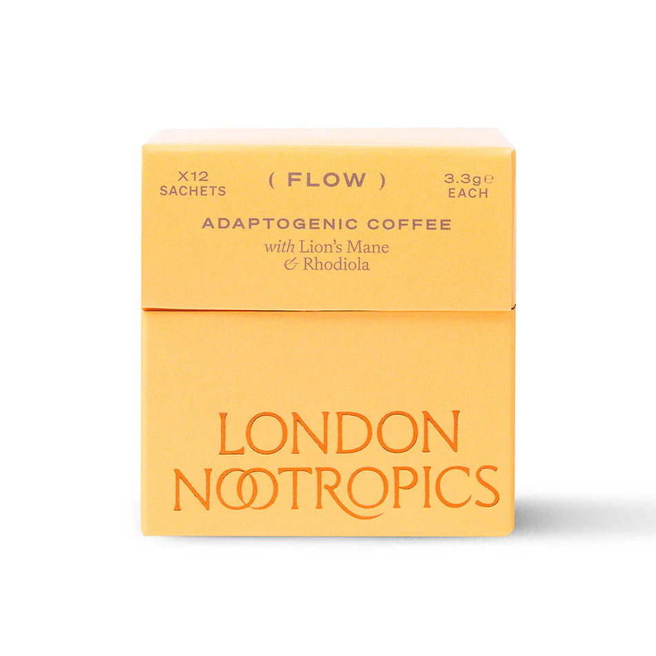 London Nootropics FLOW Adaptogenic Coffee withs Lions Mane & Rhodiola x12 Sachets