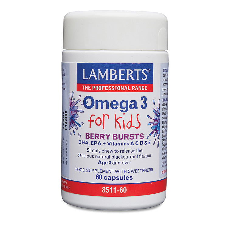 Lamberts Omega 3 for Kids Berry Burst 60 Capsules