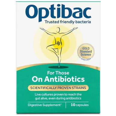 OptiBac For Those On Antibiotics 10 Capsules - MicroBio Health™