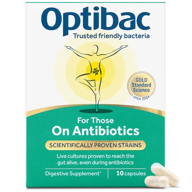 OptiBac For Those On Antibiotics 10 Capsules - MicroBio Health™