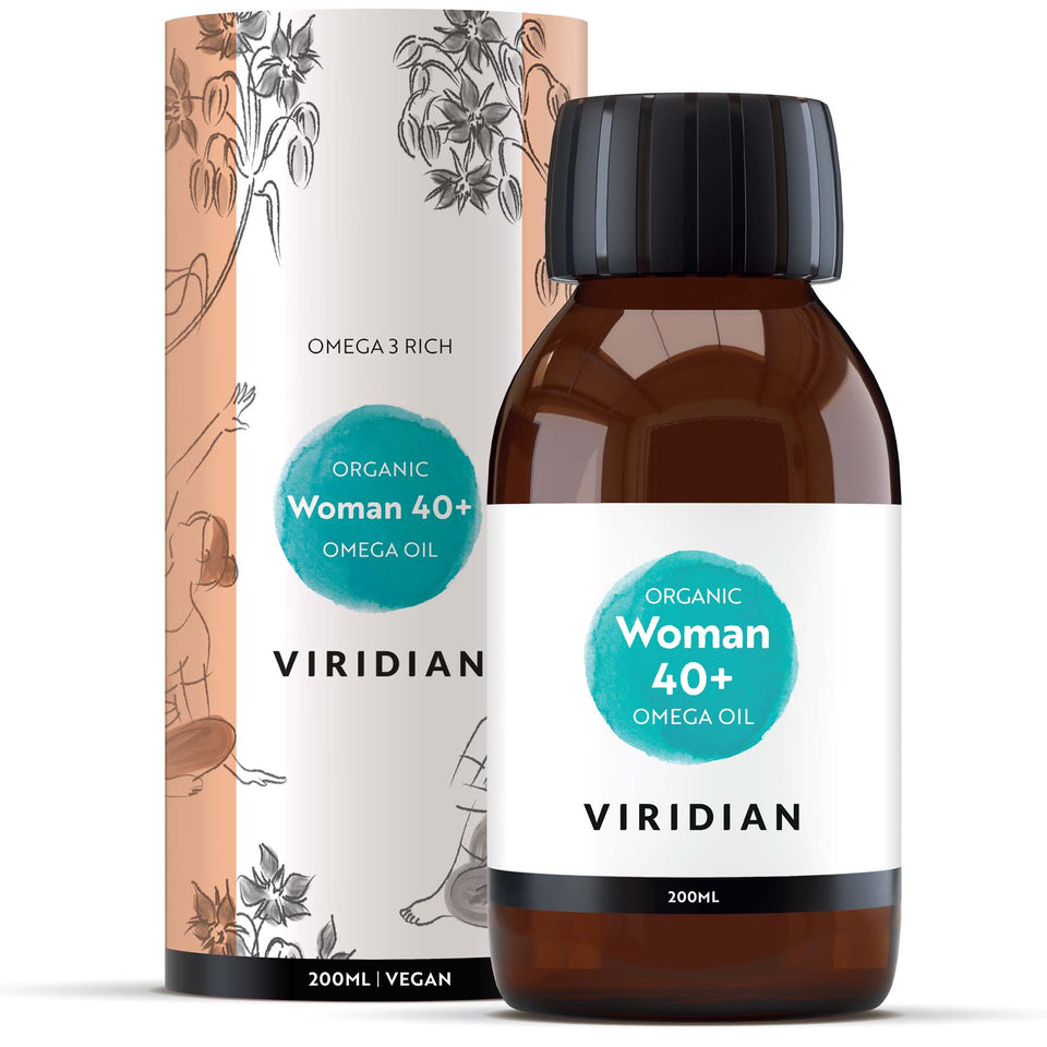 Viridian Organic Woman 40+ Omega Oil 200ml - MicroBio Health™