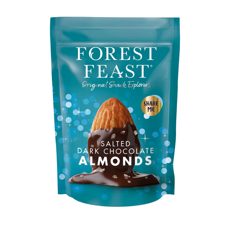 Forest Feast Salted Dark Chocolate Almonds 40g