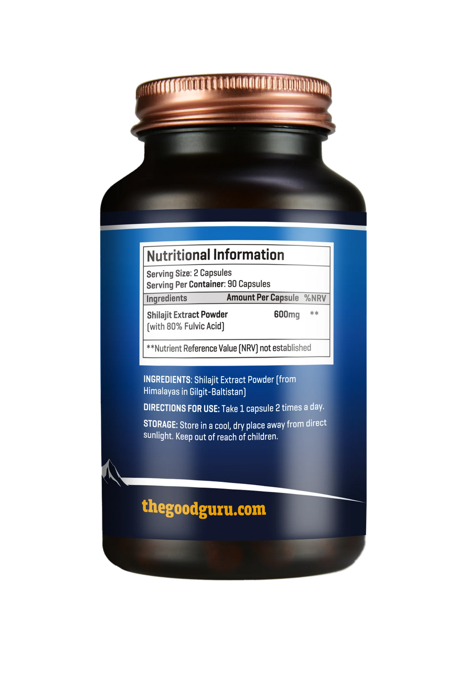 The Good Guru Shilajit Pearl 90 Capsules