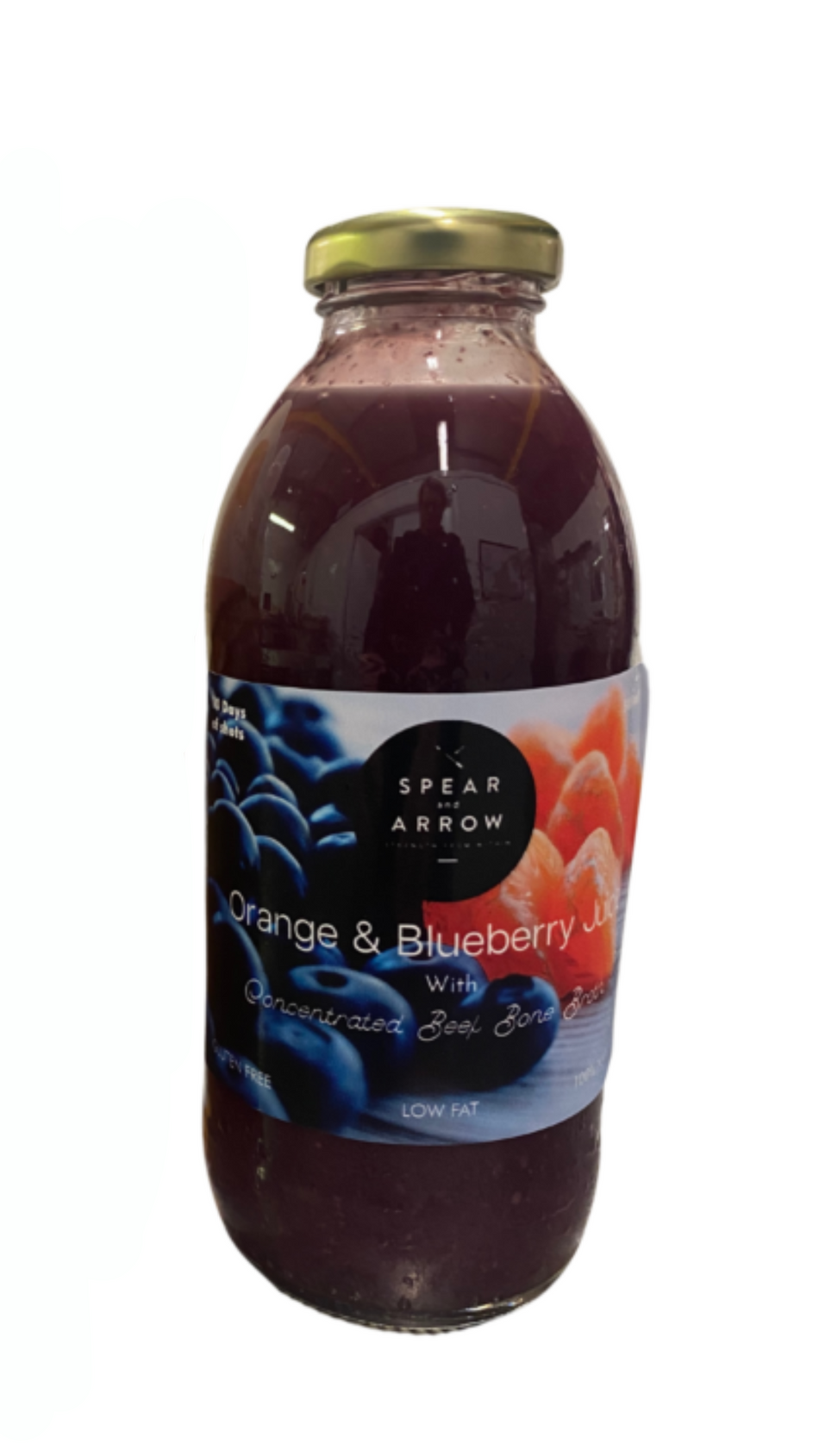 Spear & Arrow Orange & Blueberry Bone Broth Juice 500ml