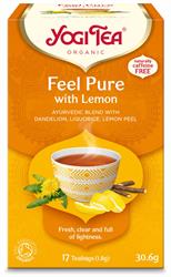 Yogi Tea Feel Pure Dandelion With Lemon Organic 17 Tea Bags