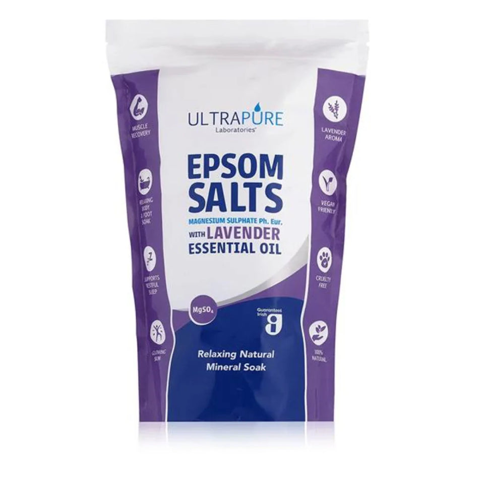 Ultrapure Epsom Salts infused with Lavender Essential Oil
