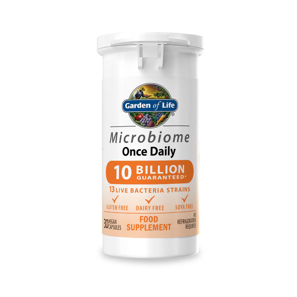 Garden Of Life Microbiome Probiotics Once Daily 30 Capsules - 13 Strains & 10 Billion CFU