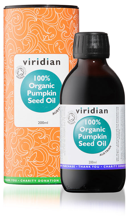 Viridian Organic Pumpkin Seed Oil ** 200ml - MicroBio Health