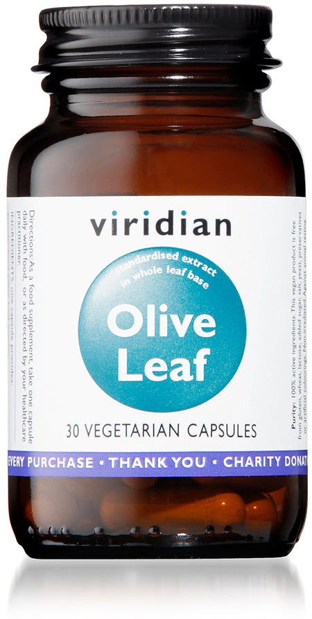 Viridian Olive Leaf Extract Veg Caps 30 - MicroBio Health