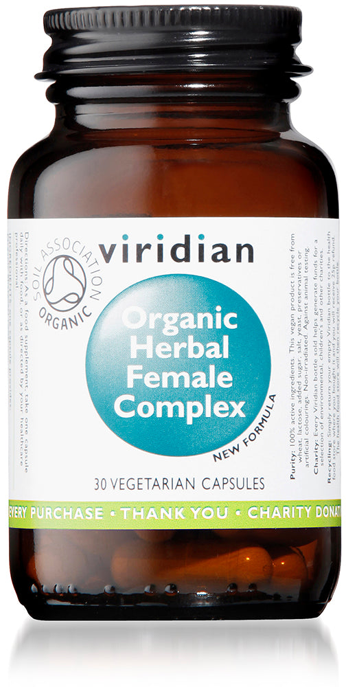 Viridian Organic Herbal Female Complex Veg Caps 30 - MicroBio Health