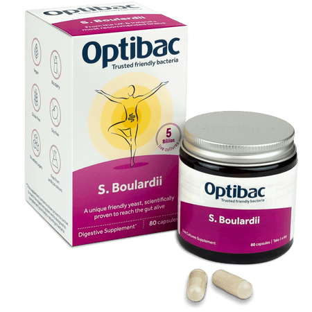 OptiBac Saccharomyces boulardii 80 capsules - MicroBio Health