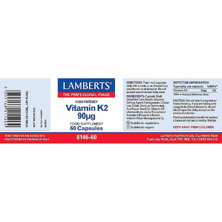 Lamberts Vitamin K2 60 Capsules