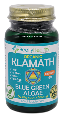 Klamath Blue Green Algae Capsules - 500mg Organic Superfood Supplement - 2 Bottles