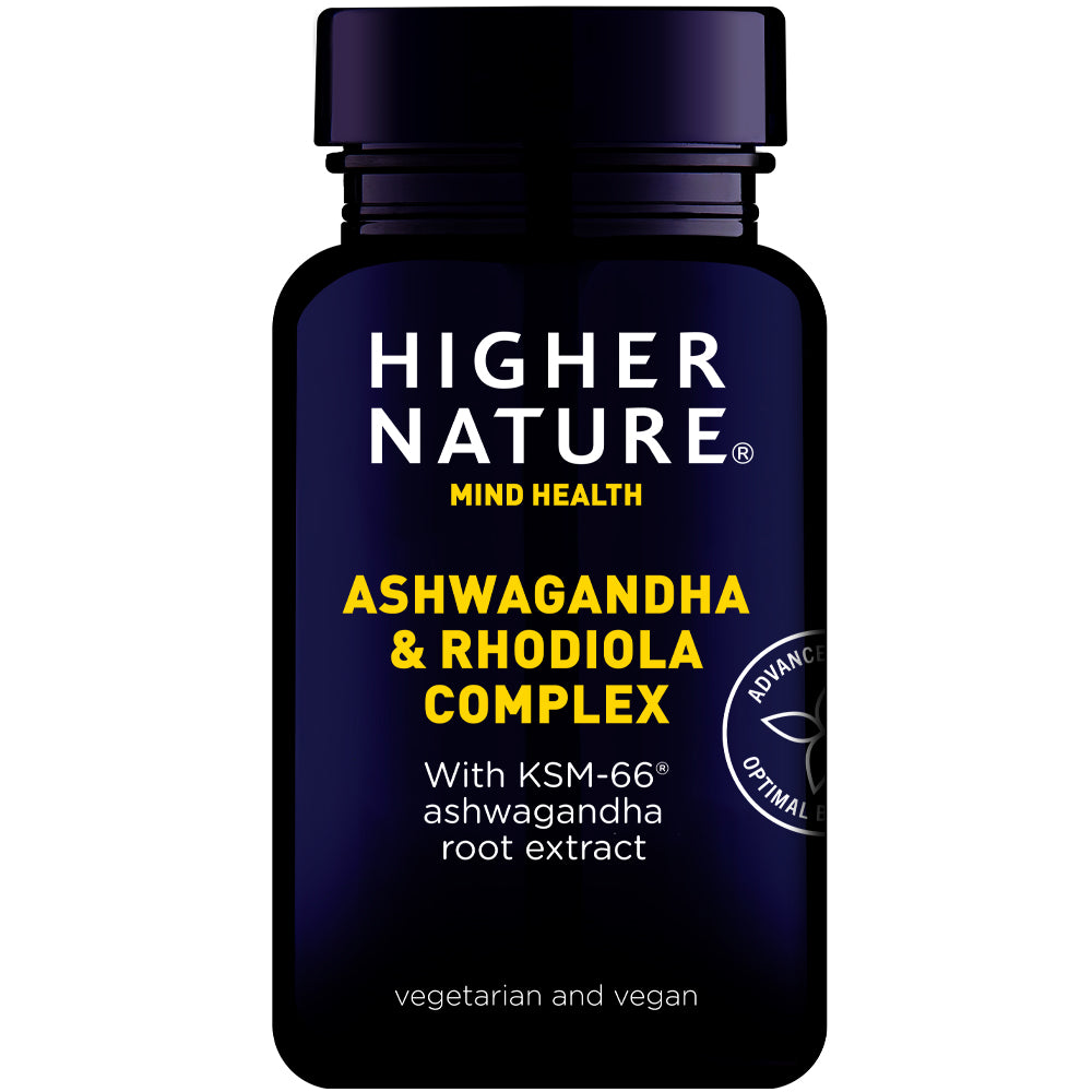 Higher Nature Ashwaganda & Rhodiola 30 - MicroBio Health