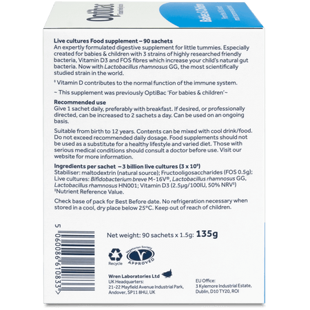OptiBac For babies & children 90 sachets - MicroBio Health
