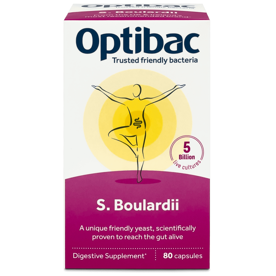 OptiBac Saccharomyces boulardii 80 capsules - MicroBio Health
