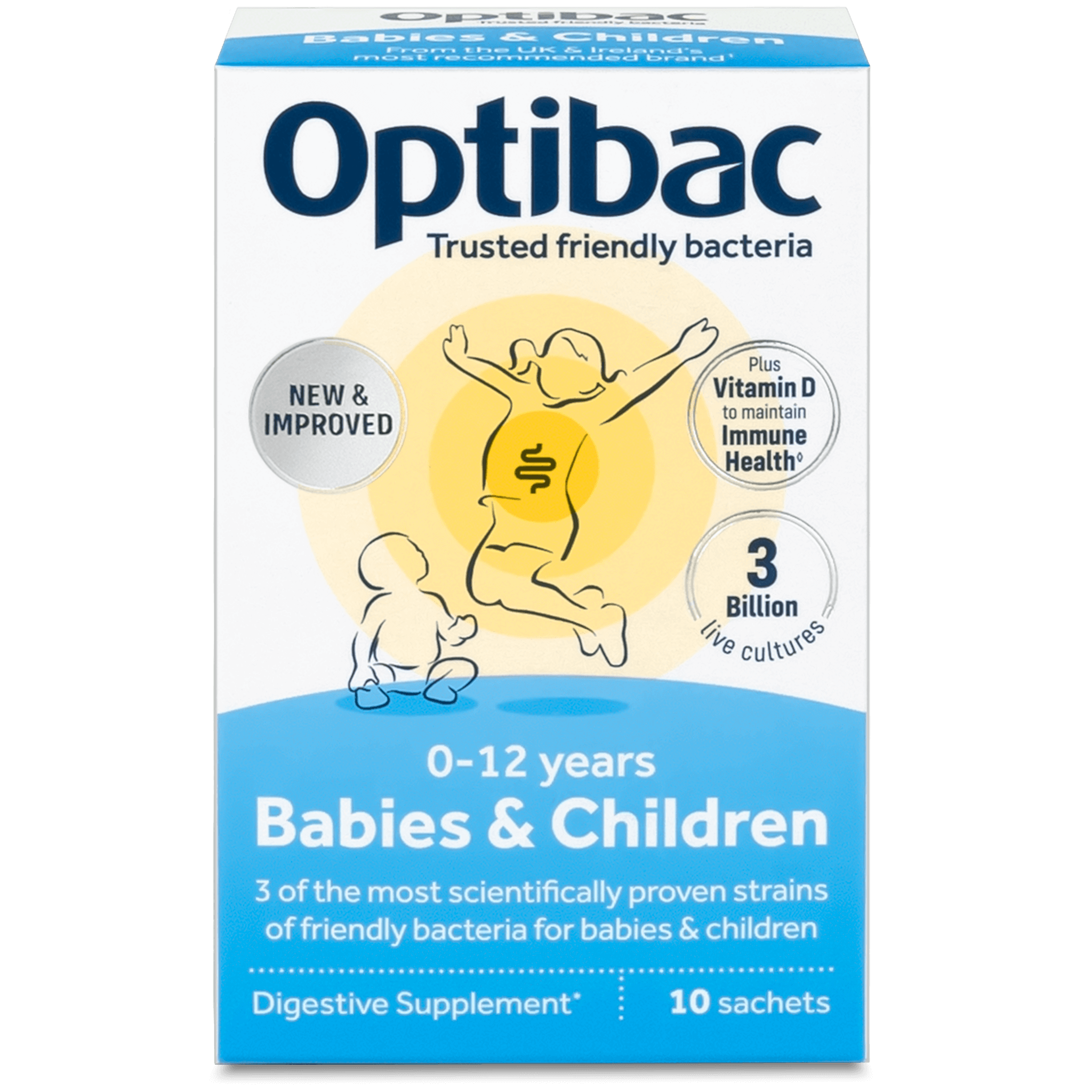 OptiBac For babies & children 10 sachets - MicroBio Health